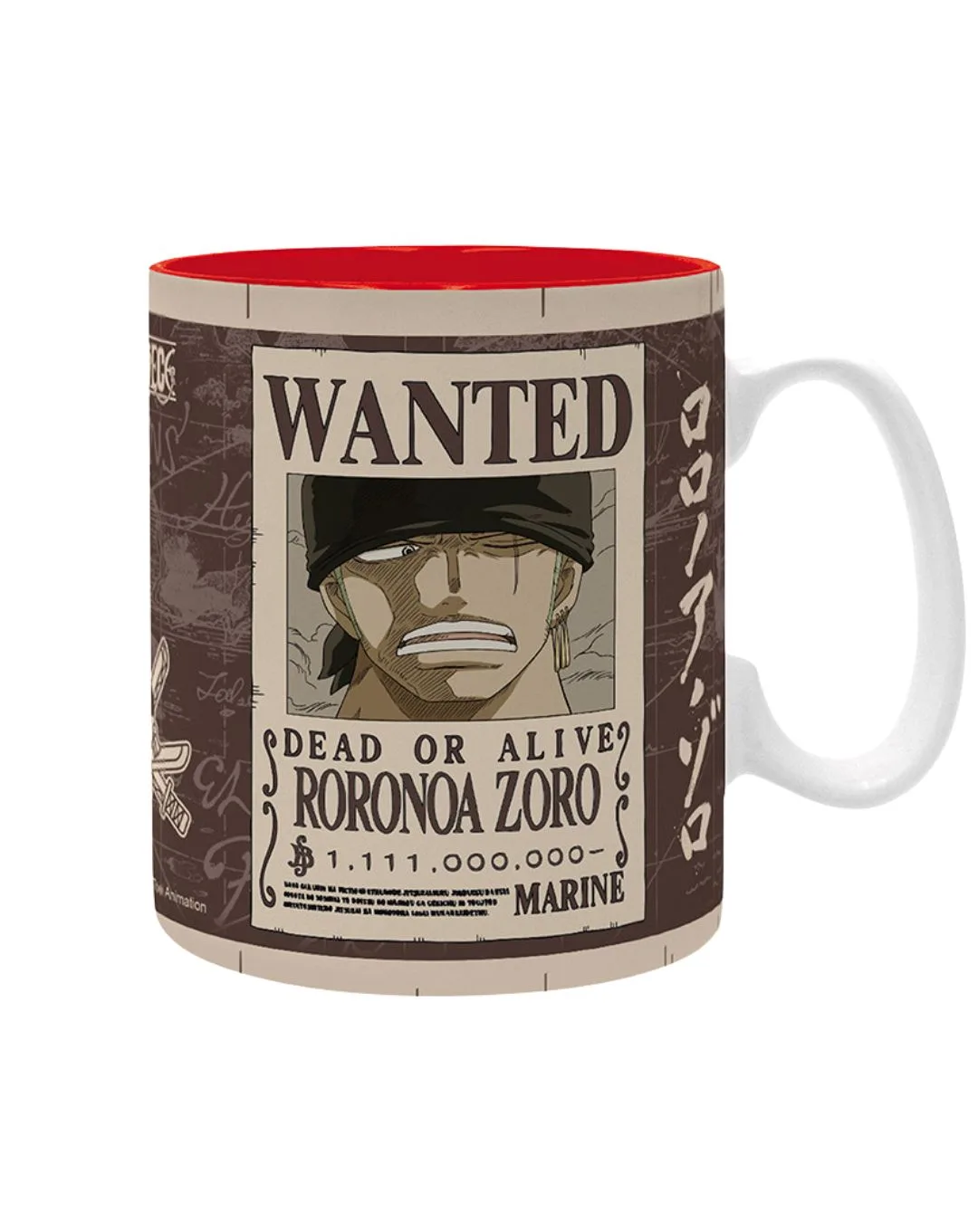 One Piece – Mug 460 ml “Zoro Wanted”